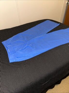 Loft Light Blue Cropped Wide Leg Pants